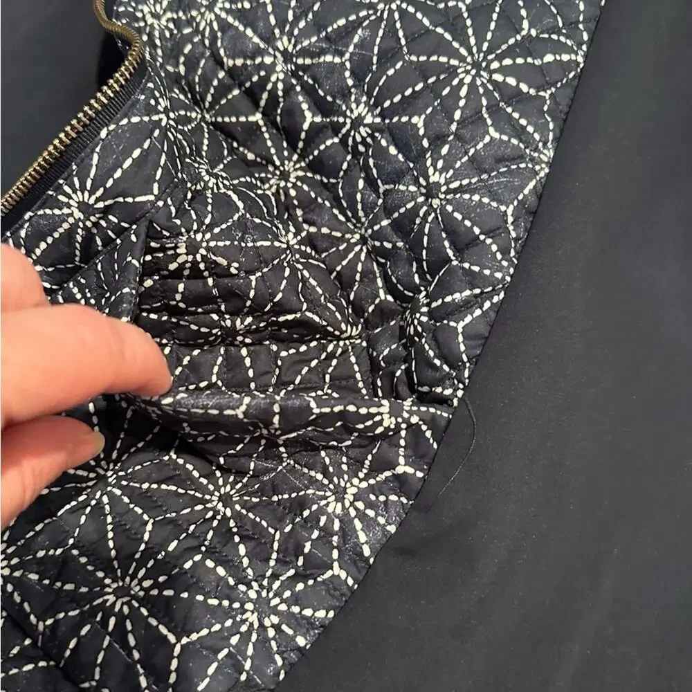 Lululemon athletica navy blue zipper jacket, white stitching, front pockets EUC - Picture 9 of 16